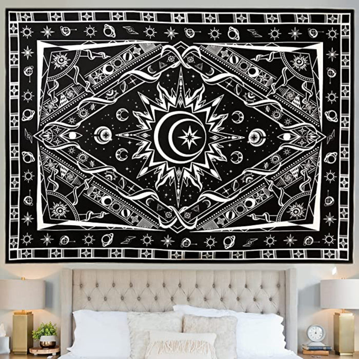 Colorful Sun Tapestry Wall Hanging Tapis Cloth