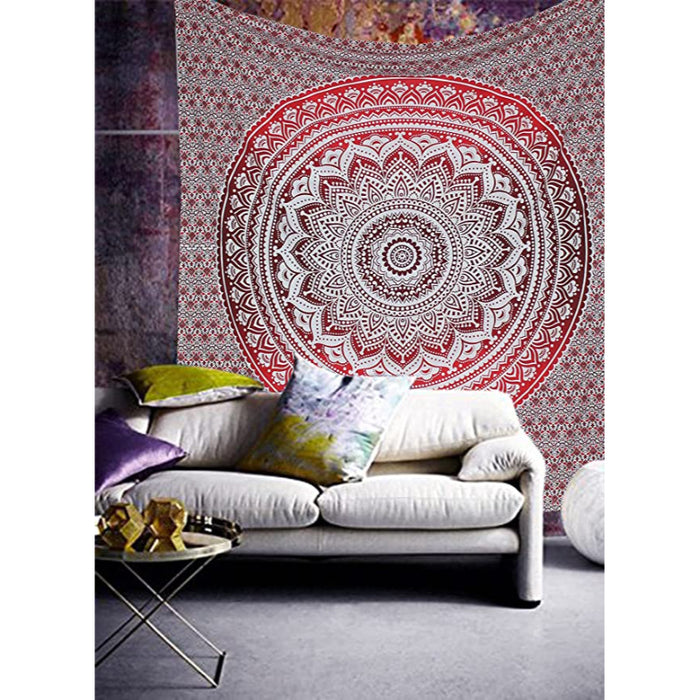 Trippy Mandala Tapestry Wall Hanging Tapis Cloth