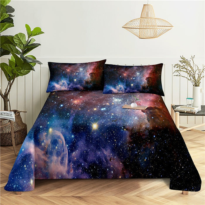 Starry Sky Flat Bed Bedding Set