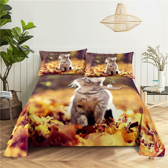 Cats Printed Bedding Set