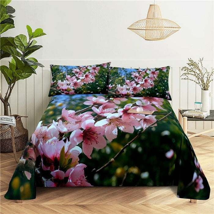 2 Sets Beautiful Sprays Pillowcase Bedding