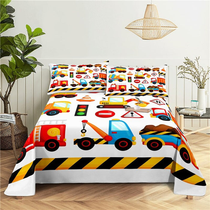 3 Sets Cartoon Pillowcase Bedding