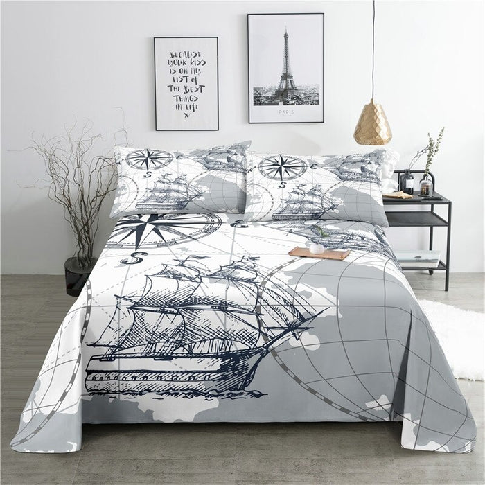 3 Sets Navigation Pillowcase Bedding