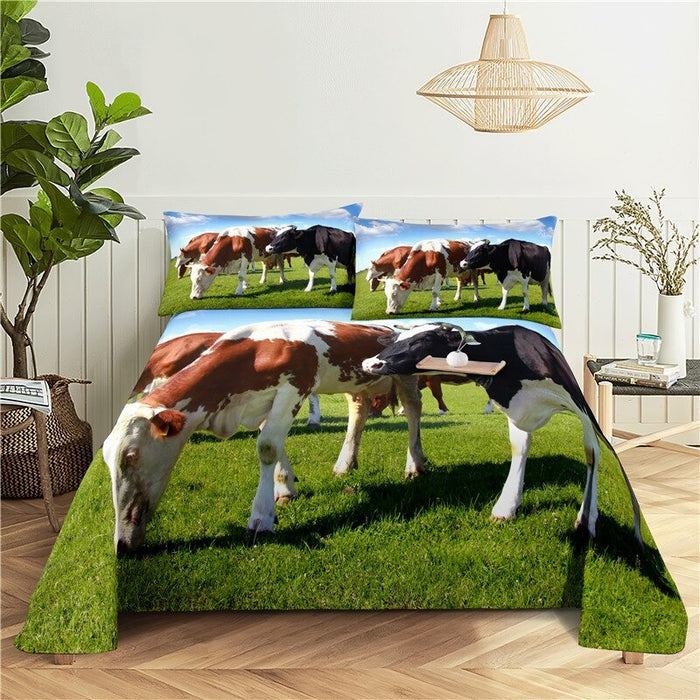 Printed Cows Bedding Set