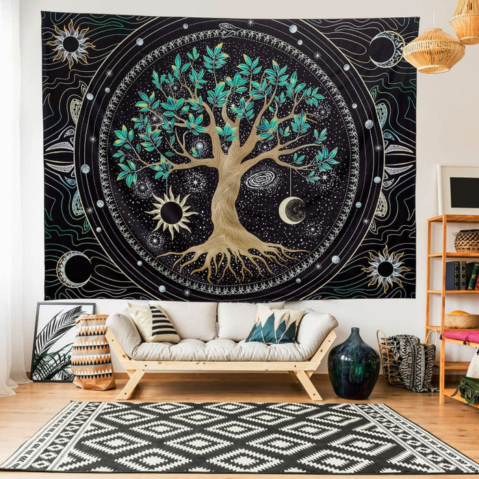 Tree of Life Tapestry Trippy Tapestry Colorful Wall Tapestry