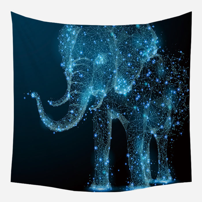 Elephant Galaxy Tapestry Wall Hanging Tapis Cloth