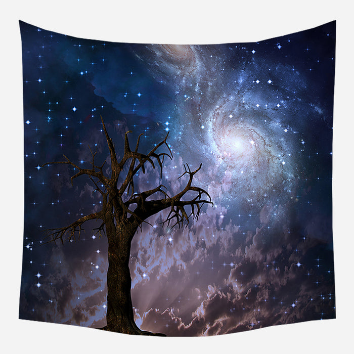 Space Tree Tapestry Wall Hanging Tapis Cloth