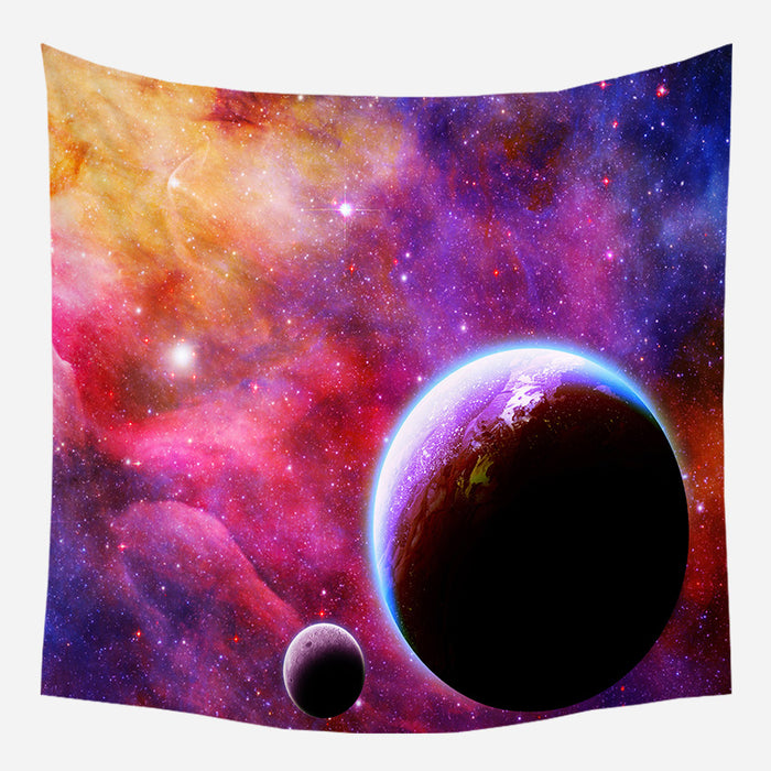 Colorful Galaxy Tapestry Wall Hanging Tapis Cloth