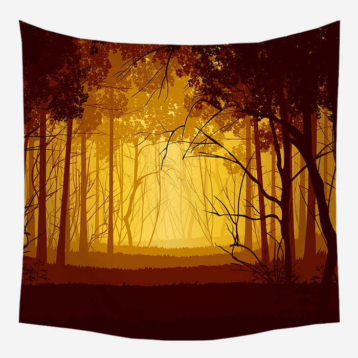 Original Yellow Forest Tapestry