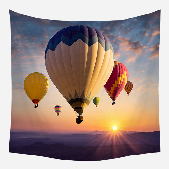 Original Parachuted Sky Tapestry Wall Hanging Tapis Cloth