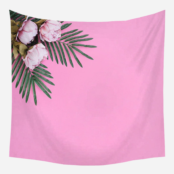 Pink Tropical Flower Tapestry