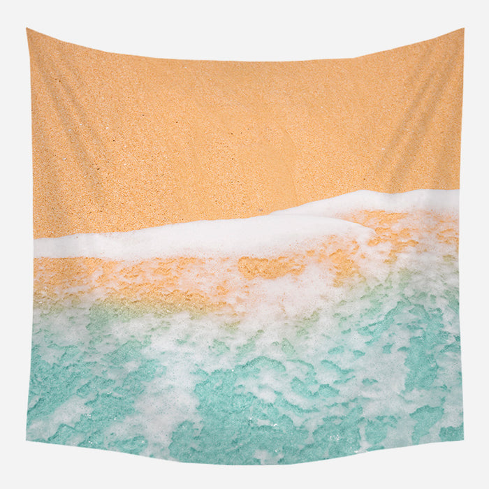 Waves On The Sand Tapestry Wall Hanging Tapis Cloth