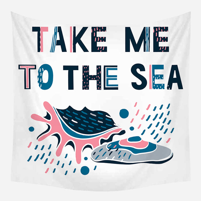 Take Me to Sea Tapestry Wall Hanging Tapis Cloth