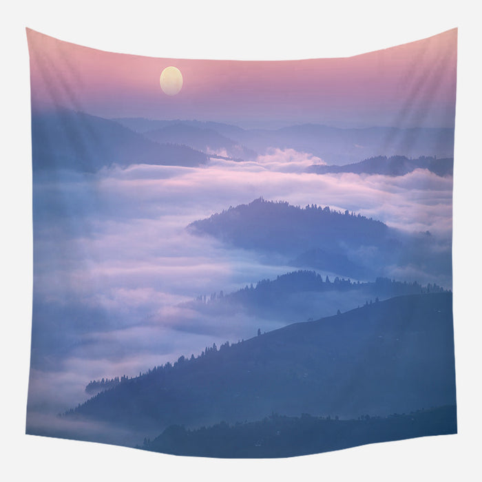 Mountains In Clouds Tapestry Wall Hanging Tapis Cloth