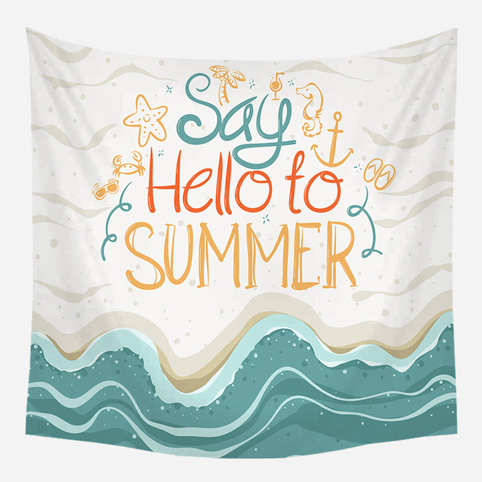 Say Hello Summer Tapestry