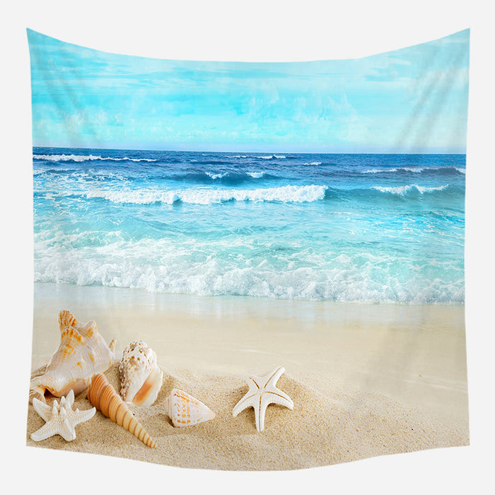 Seashells At The Sea Shore Tapestry