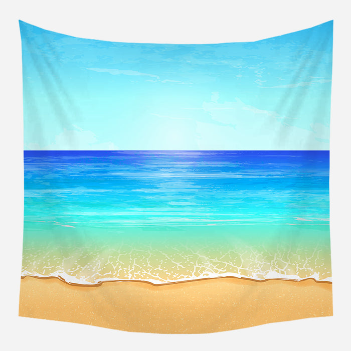 Blue Sky & Sea Tapestry Wall Hanging Tapis Cloth