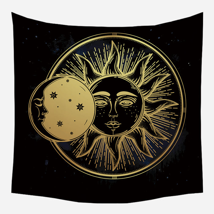 Eclipse Of Sun Tapestry Wall Hanging Tapis Cloth