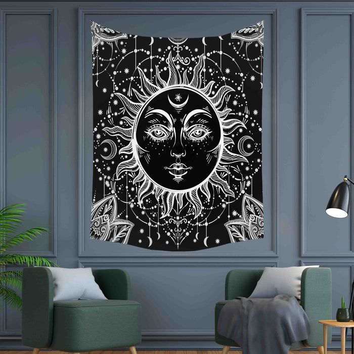 Dark Side of The Sun Tapestry Wall Hanging Tapis Cloth