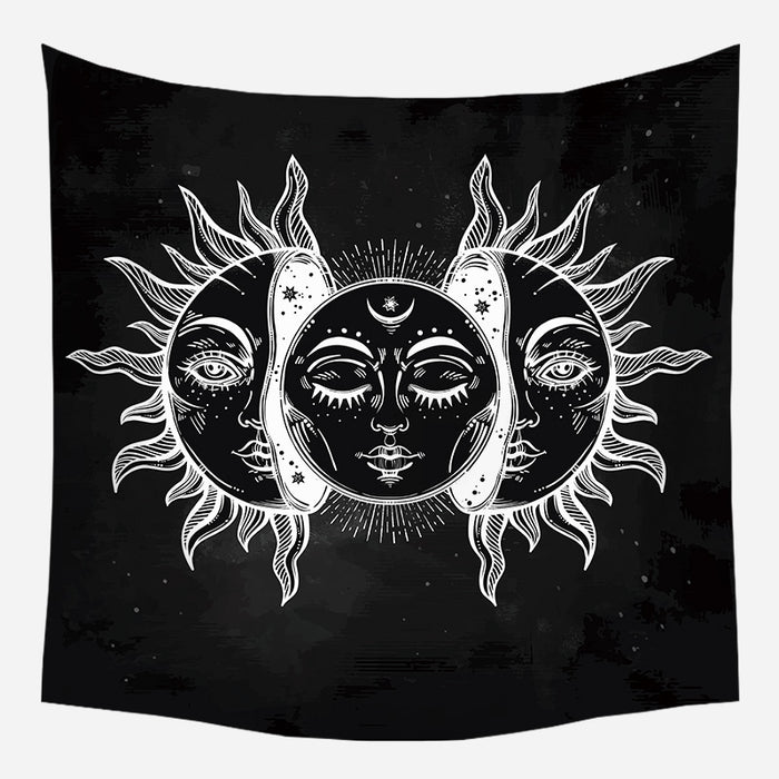 Sun Moon Crescent Tapestry