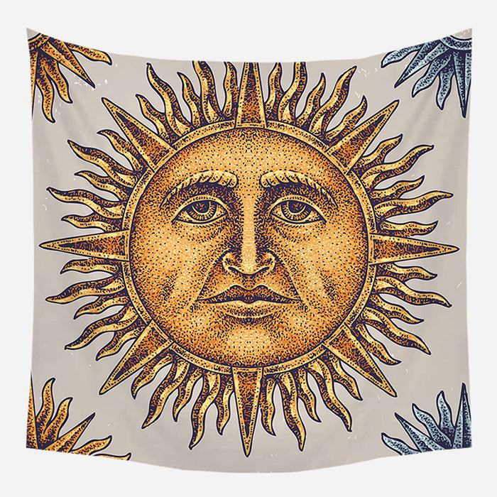 Ancient Sun Symbol Tapestry Wall Hanging Tapis Cloth