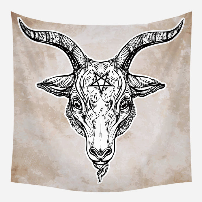 Satanic Star On Goat Tapestry