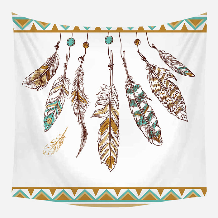 Boho Leaves Tapestry Wall Hanging Tapis Cloth