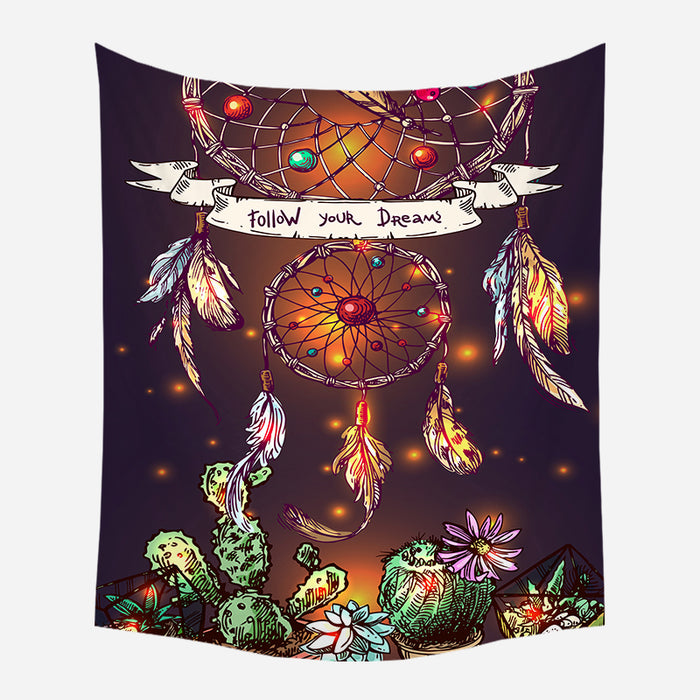 Colorful Boho Print Tapestry Wall Hanging Tapis Cloth