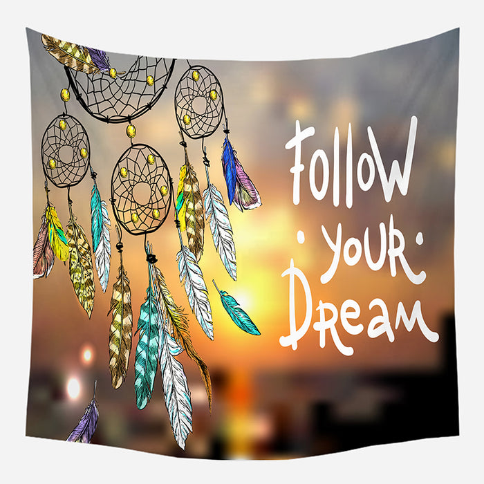 Colorful Dream Catcher Tapestry Wall Hanging Tapis Cloth