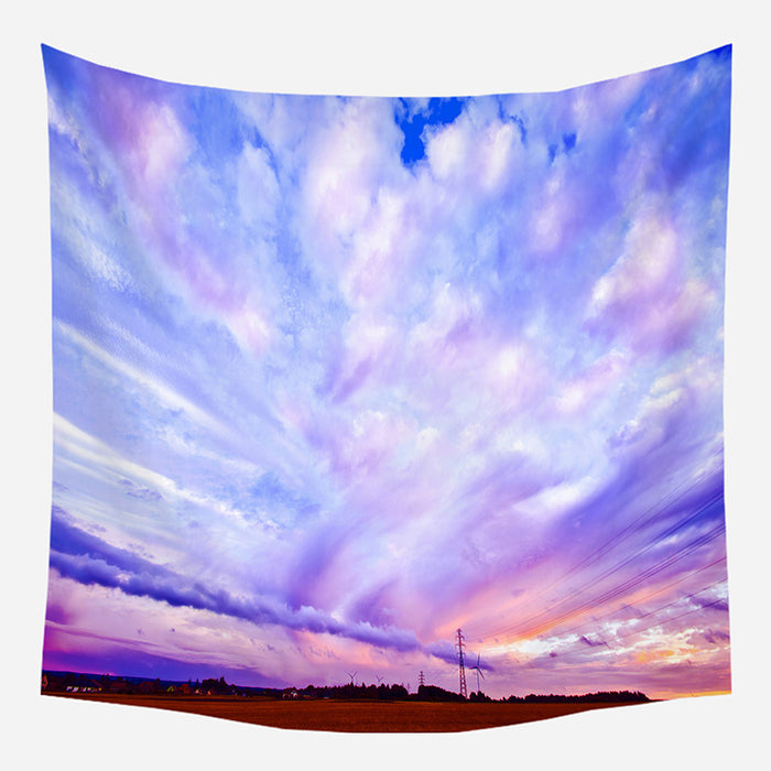 Purple Sky Tapestry Wall Hanging Tapis Cloth