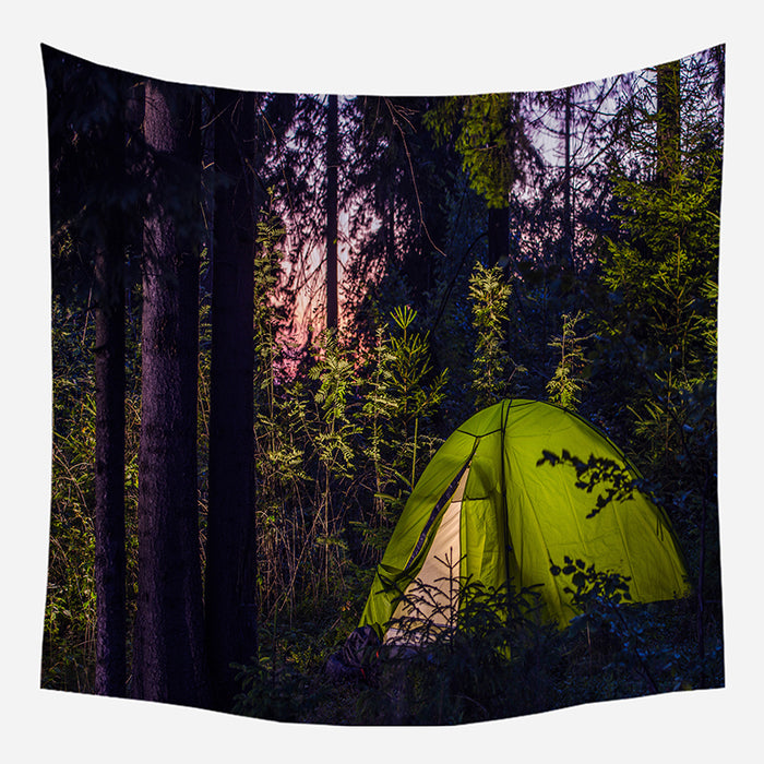 Forest Camp Tapestry Wall Hanging Tapis Cloth