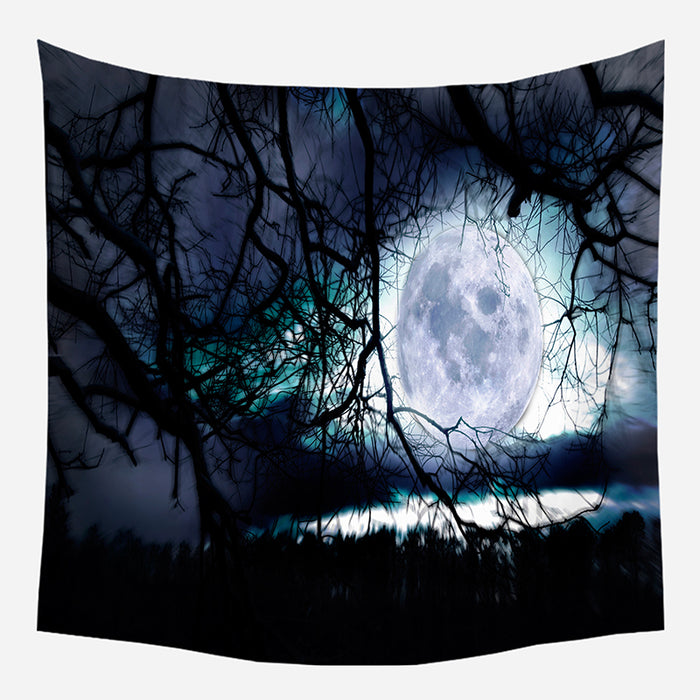 Moon Night Tapestry Wall Hanging Tapis Cloth
