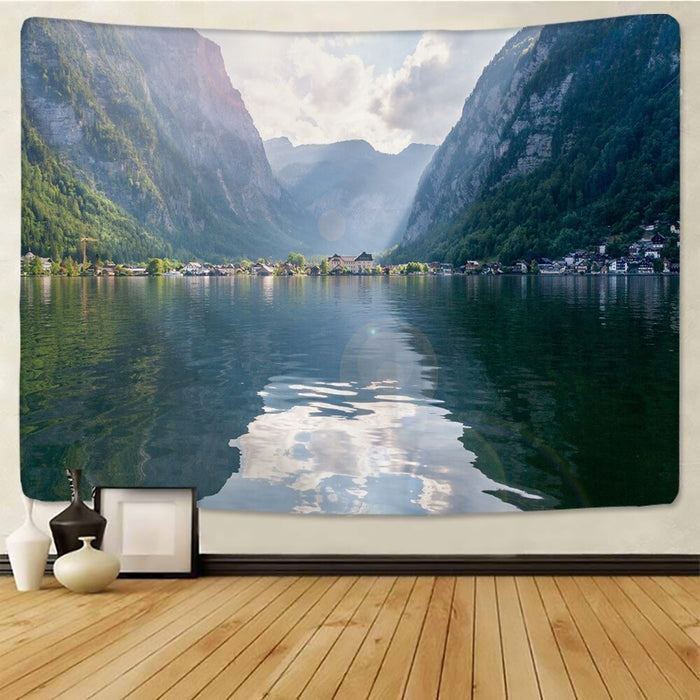 Beautiful Natural Landscape Tapestry Wall Hanging Tapis Cloth