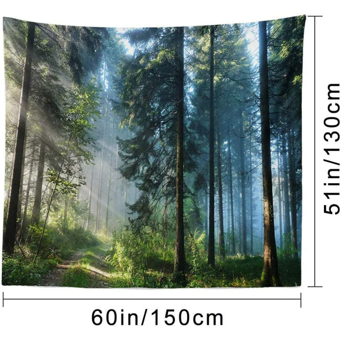 Forest Tapestry Home Decor Landscape Tapestry Living Room Bedroom Decoration Tapestry Magic Tapestry Curtain - Morning Forest