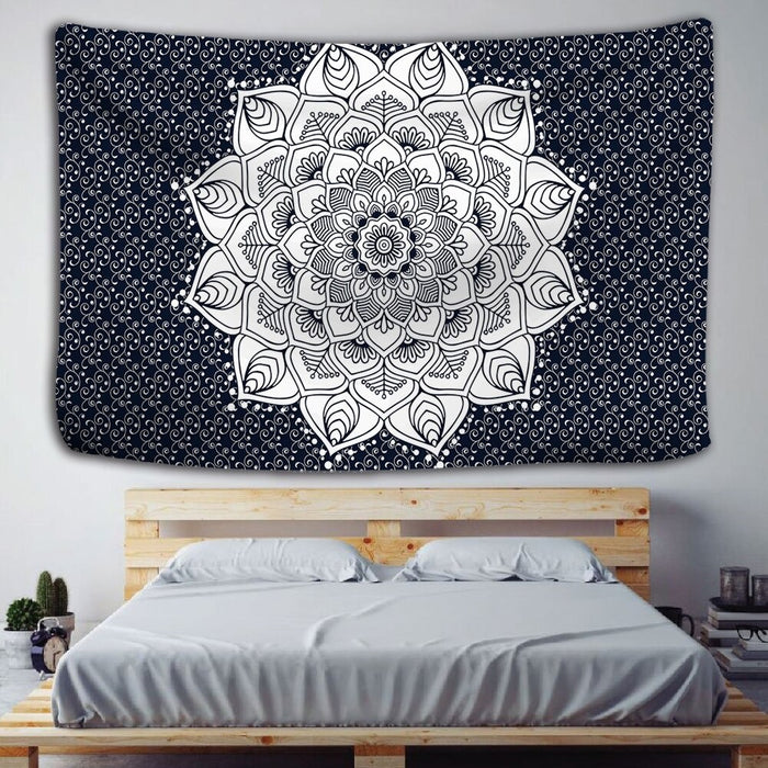Mandala Sun-Moon Tapestry Wall Hanging Tapis Cloth
