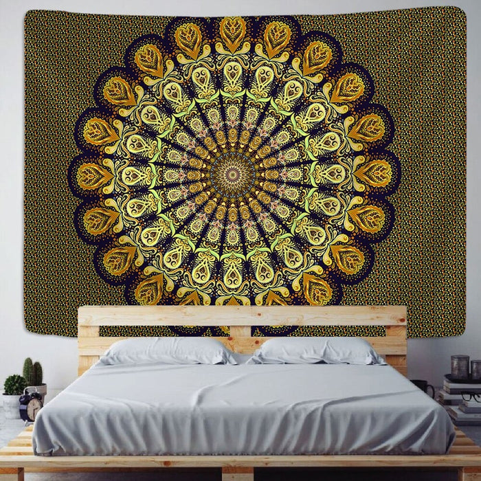 Indian Mandala Art Tapestry Wall Hanging Tapis Cloth