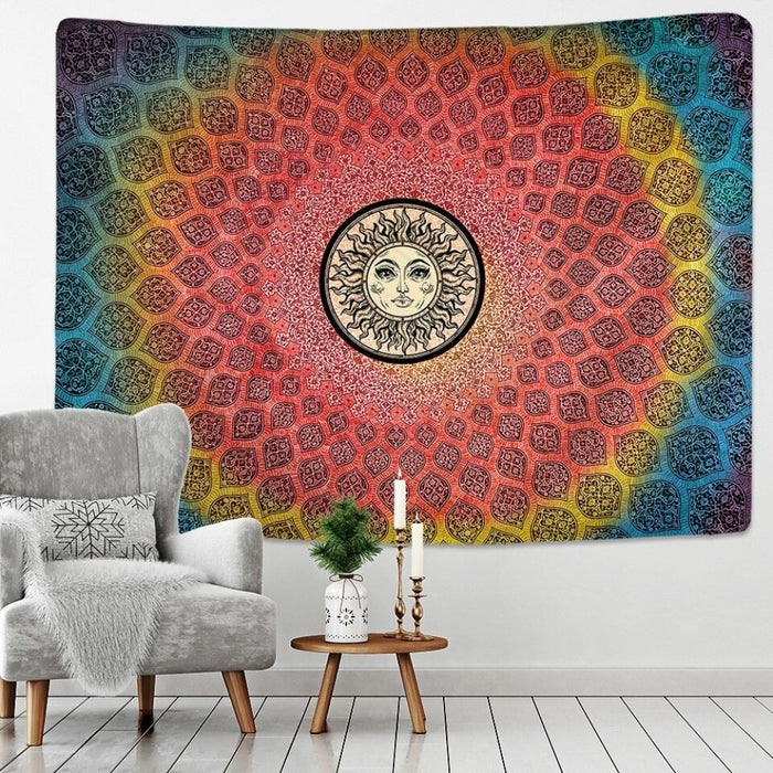 Mandala Style Art Tapestry Wall Hanging Tapis Cloth