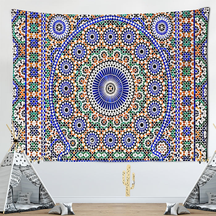 Mandala Style Art Tapestry Wall Hanging Tapis Cloth