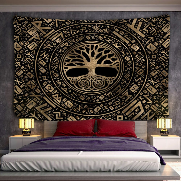Artistic Tree Tapestry Wall Hanging Tapis Cloth