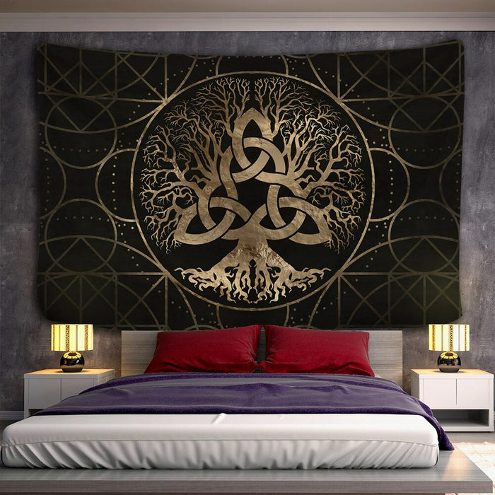 Artistic Tree Tapestry Wall Hanging Tapis Cloth