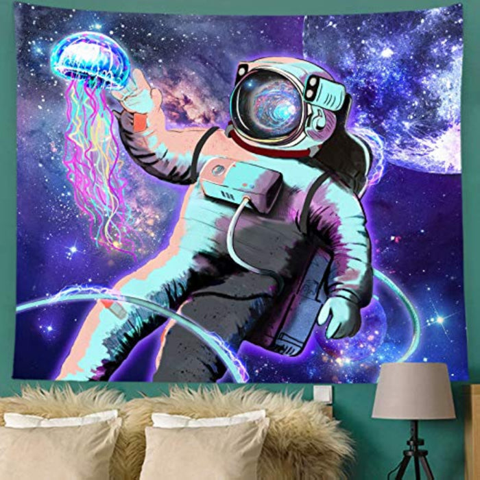 Trippy Astronaut Tapestry Space Tapestry Planets Galaxy Tapestry Wall Hanging For Bedroom Decorations