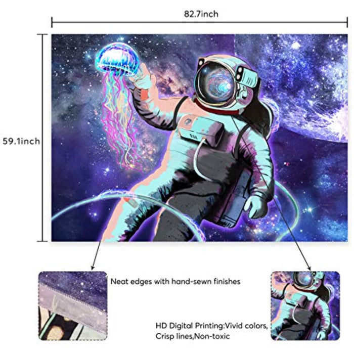 Trippy Astronaut Tapestry Space Tapestry Planets Galaxy Tapestry Wall Hanging For Bedroom Decorations