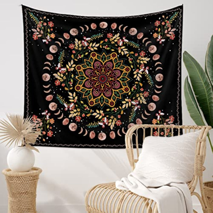 Moon Garden Tapestry Plants Flowers Tapestries Moon And Stars