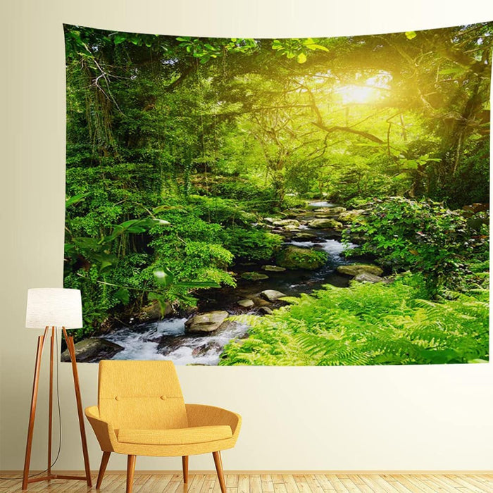 Forest Tapestry Home Decor Landscape Tapestry Living Room Bedroom Decoration Tapestry Magic Tapestry Curtain - Forest Creek