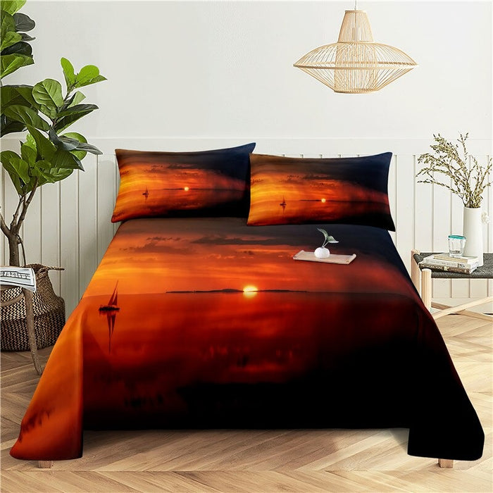 Sunset Print Bedding Set