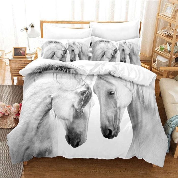 Fine Horse Bedding Set Duvet Cover Set