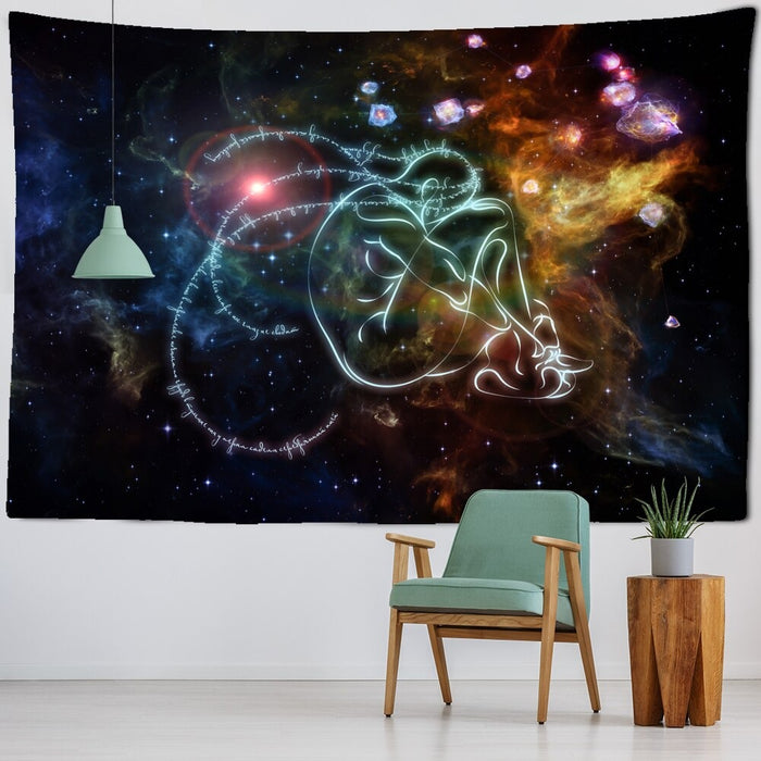 Abstract Starry Sky Tapestry Wall Hanging Tapis Cloth