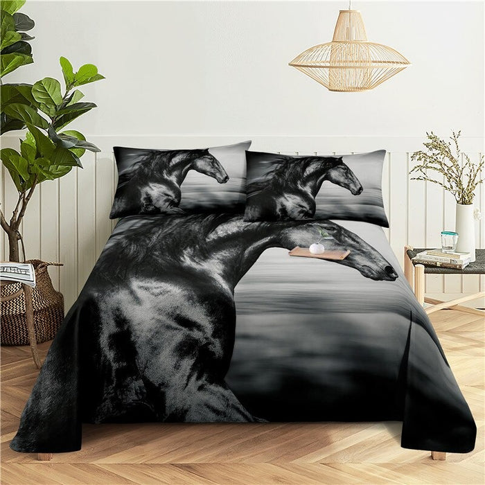 Printed Horse Bedding Set