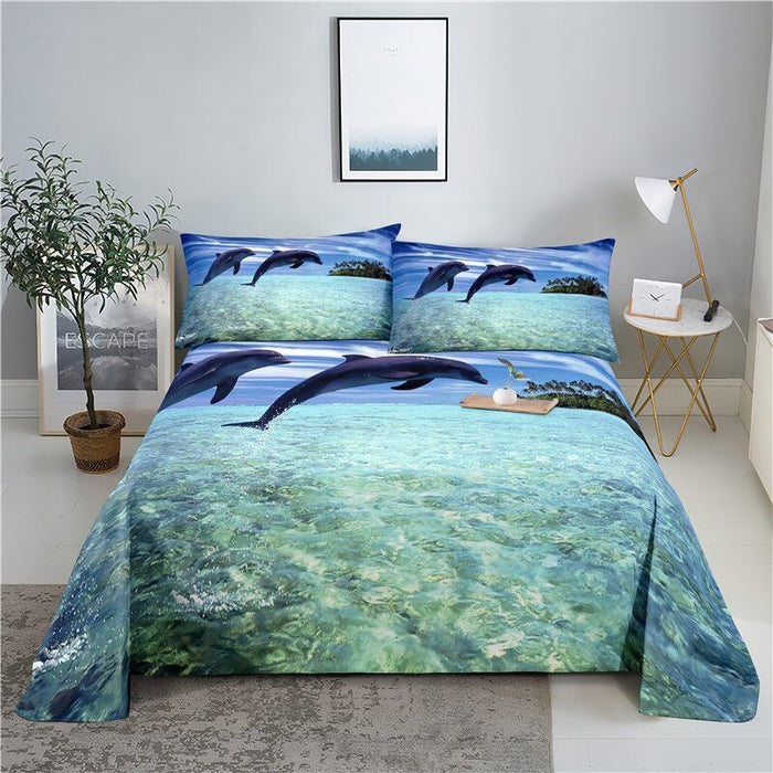 Seafloor Bed Flat Bedding Set