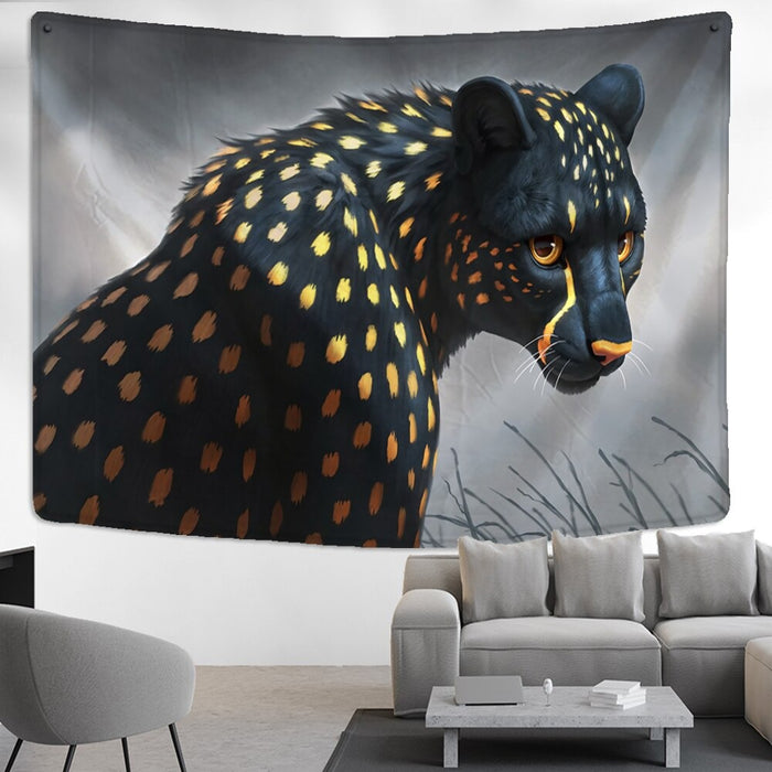 Leopard Animal Illustration Tapestry Wall Hanging Tapis Cloth